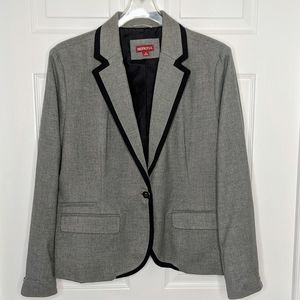 Gray w/ Black Trim Blazer, 18